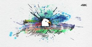 Videohive Abstract Paint 4K Logo Logo Stings template preview