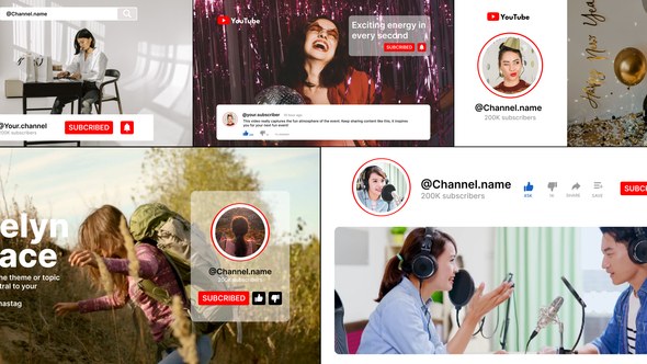 Videohive YouTube Banner Openers template preview