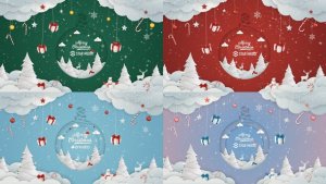 Videohive Christmas Logo Magic Winter Logo Stings template preview