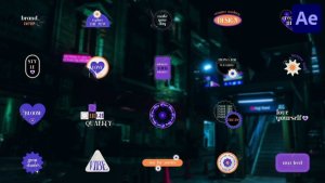 Videohive Creative Sticker Titles for After Effects Titles template preview