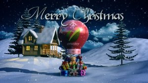 Christmas Balloon Video Displays template preview