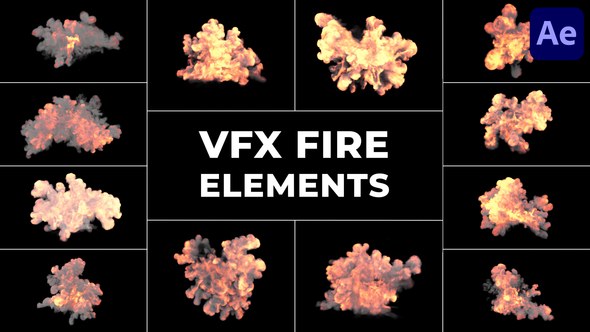 Videohive VFX Fire Elements for After Effects 51546933 Elements template preview
