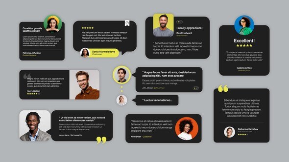 Videohive Testimonials & Quotes Video Template 52321652 Elements template preview