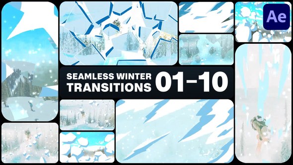 Videohive Seamless Winter Transitions for After Effects Elements template preview