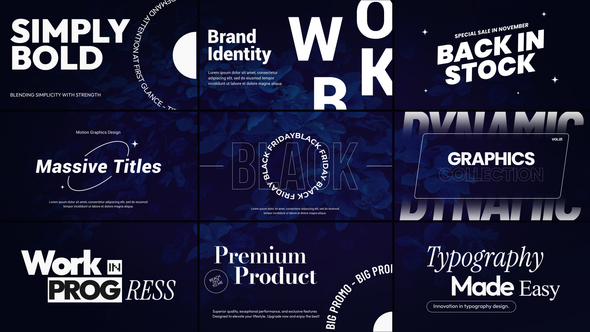 Videohive Big Titles 56309160 Titles template preview