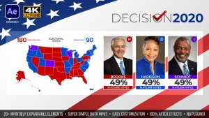 America Votes | United States Election Kit Video Displays template preview