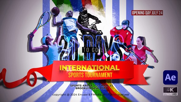 Videohive Sports Tournament Coming soon Elements template preview