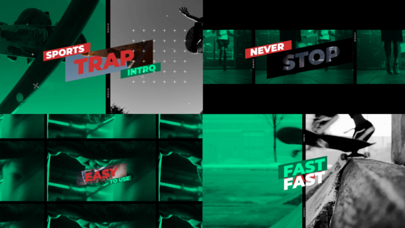 Videohive Sports Trap for After Effects Product Promo template preview