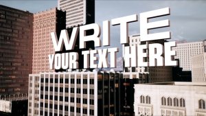 Videohive City 3D Titles Titles template preview