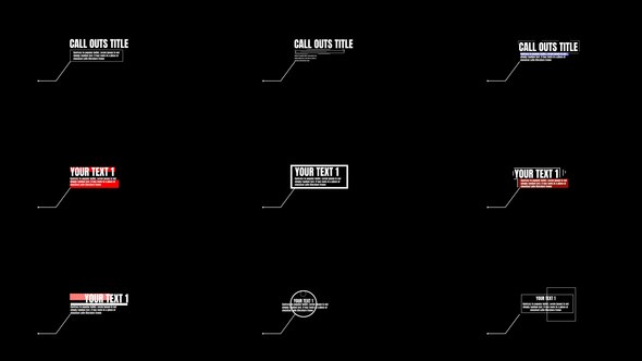Videohive Call Outs 50606752 Titles template preview