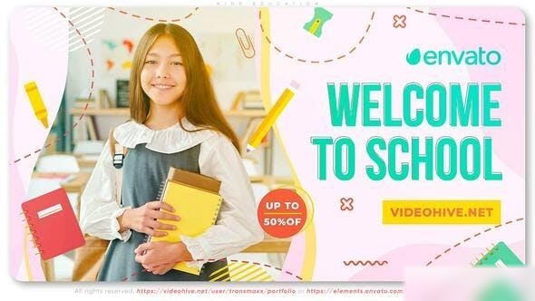 Videohive Kids Education Openers template preview
