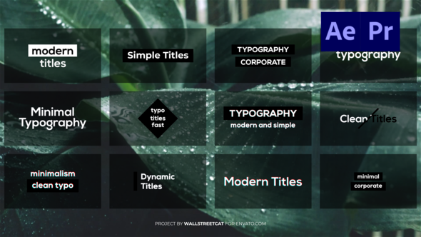 Videohive Minimal Clean Titles [Ae] Titles template preview
