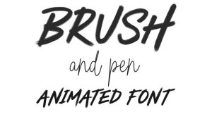 Videohive Brush and Pen Animated Font Titles template preview