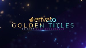 Videohive Golden Titles 53195664 Titles template preview