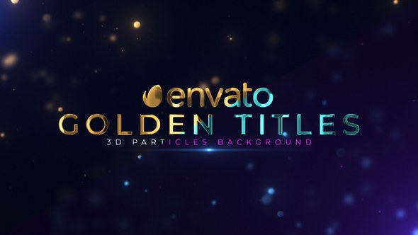 Videohive Golden Titles 53195664 Titles template preview
