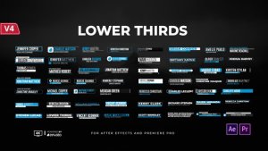 Lower Thirds Video Displays template preview