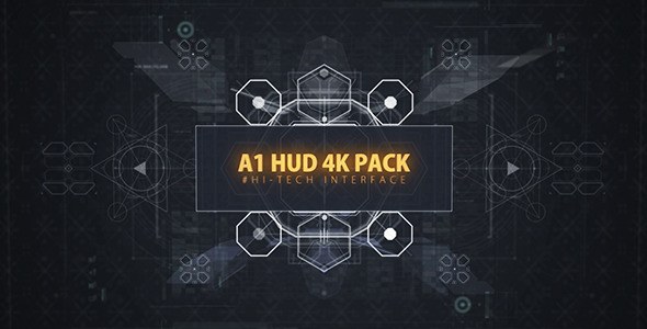 A1 HUD PACK/ Digital Interface Placeholders/ Sci-fi UI Technology/ Futuristic Iron Man Movie Screens Video Displays template preview