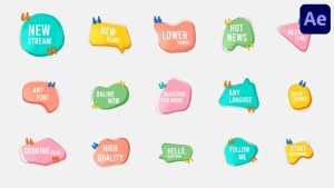 Videohive Abstract Forms Lower Thirds for After Effects Elements template preview
