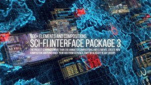 Sci-fi Interface HUD Pack 3 Video Displays template preview