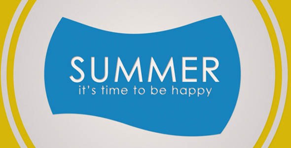 Summer Video Displays template preview