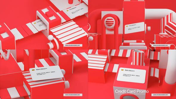 Videohive Credit Card Mockup 58243483 Product Promo template preview