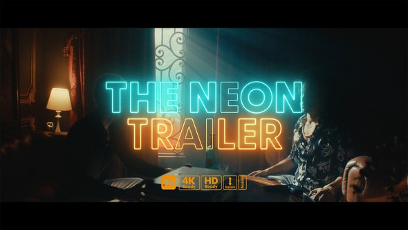 Videohive Neon Trailer Titles Titles template preview