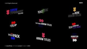 Videohive Arrows Titles | After Effects 49982357 Titles template preview