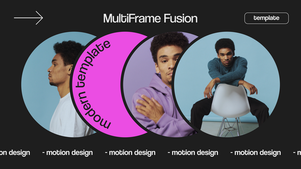 Videohive MultiFrame Fusion Video Displays template preview