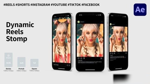 Videohive Dynamic Reels Stomp | Reels / Shorts / Tik Tok Openers template preview
