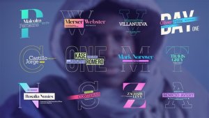 Videohive Big Letter Lower Third Titles template preview