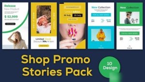 Videohive Shop Instagram Story After Effect Template Openers template preview