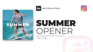 Videohive Summer Opener Instagram Post Openers template preview