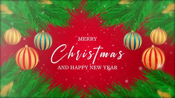 Christmas Intro I Christmas Opener 4 MOGRT Premiere Pro template preview
