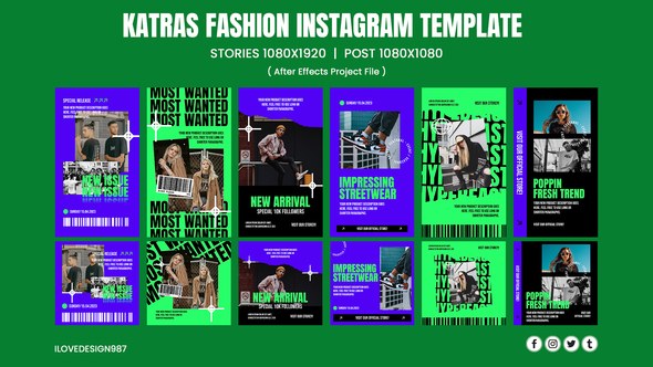 Videohive Katras Fashion Instagram Template Product Promo template preview