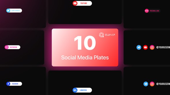 Videohive Social Media Elements Vol. 03 Elements template preview