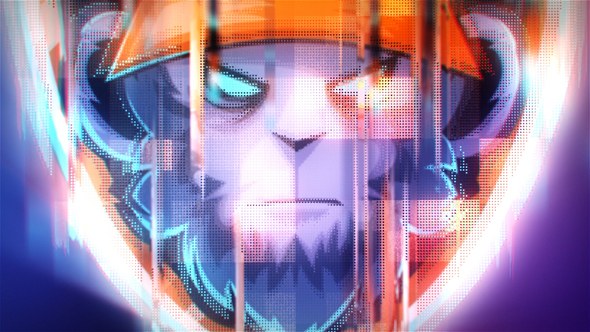Videohive Glitch Power Logo Stings template preview