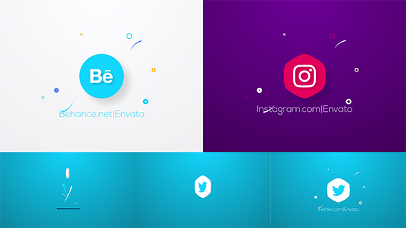 Videohive Flat Flip Logo Reveal Logo Stings template preview