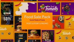 Videohive Food Sale Pack Product Promo template preview
