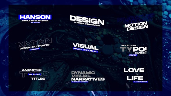 Videohive Typography | After Effects 48892967 Titles template preview