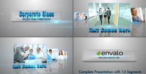 Videohive Corporate Glass Presentation Video Displays template preview