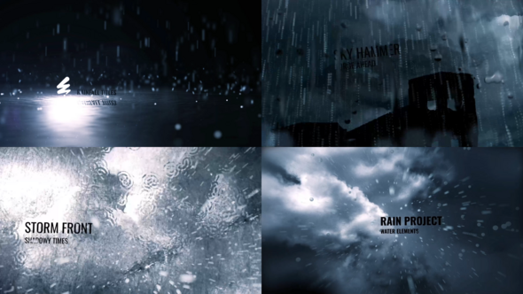 Videohive Heavy Rain Pack Title for After Effects Openers template preview