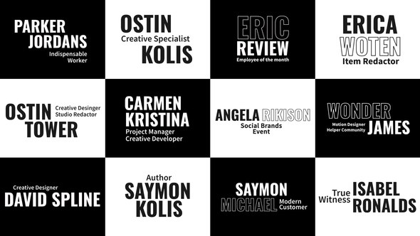 Videohive Lower Thirds Titles Titles template preview