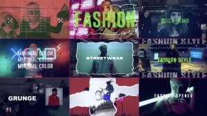 Videohive Fashion Opener Grunge Openers template preview
