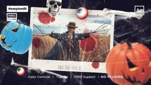 Videohive Halloween Slideshow 40226778 Video Displays template preview