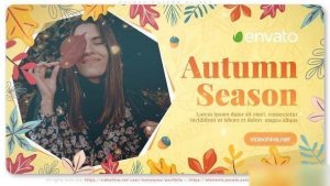 Videohive Golden Autumn Slides Openers template preview