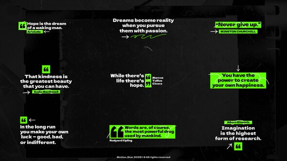 Videohive Quotes Titles | AE 59482707 Titles template preview
