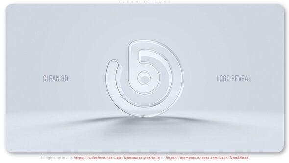 Videohive Clean 3d Logo 53054807 Logo Stings template preview