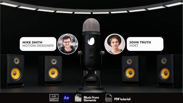 Videohive Podcast Intro 47564644 Logo Stings template preview