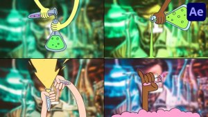 Videohive Chemical Reaction Transitions | After Effects Elements template preview