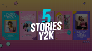 Videohive 5 Y2K Stories Product Promo template preview